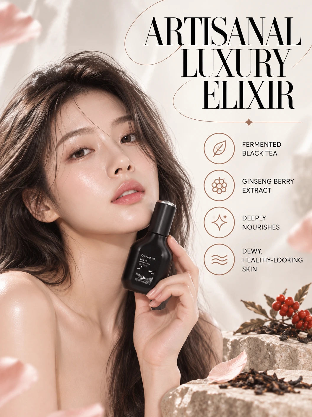 Black Tea Boosting Serum 45ml | Pyunkang Yul | Pyunkang Yul Black Tea Serum - Artisanal Luxury Elixir