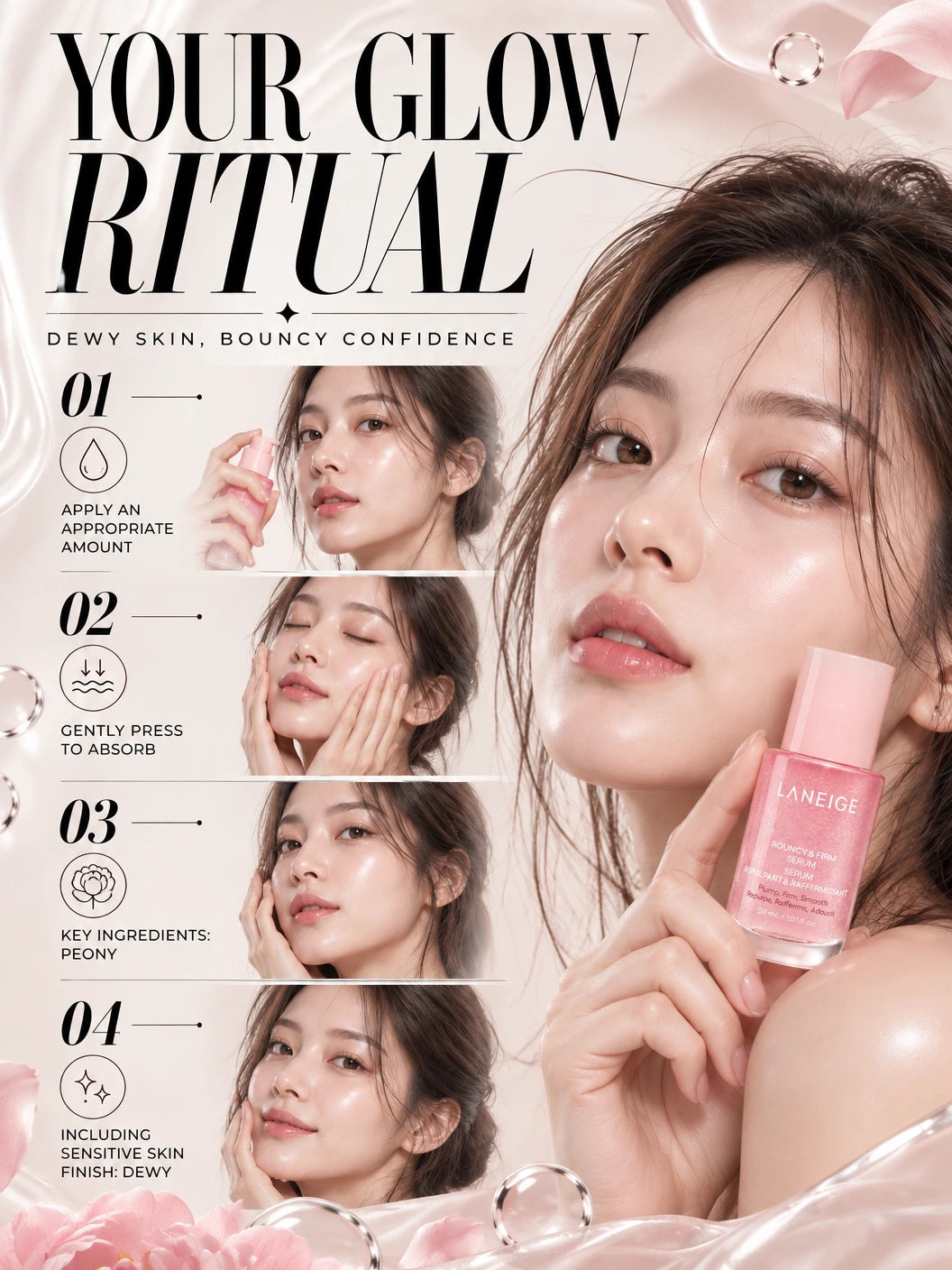 Bouncy & Firm Serum 30ml | LANEIGE | LANEIGE Bouncy & Firm Serum - Artisanal Luxury Skincare