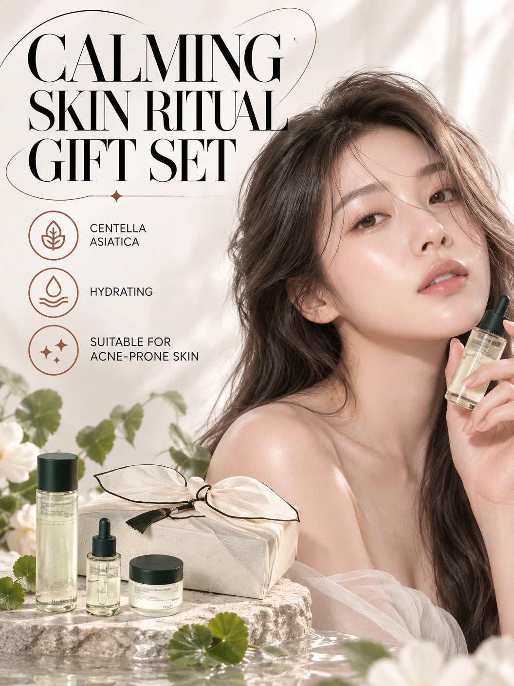 Calming Line Gift Set 150ml+50ml+30ml | Pyunkang Yul | Pyunkang Yul Calming Moisture Cream - Artisanal Luxury Hydration