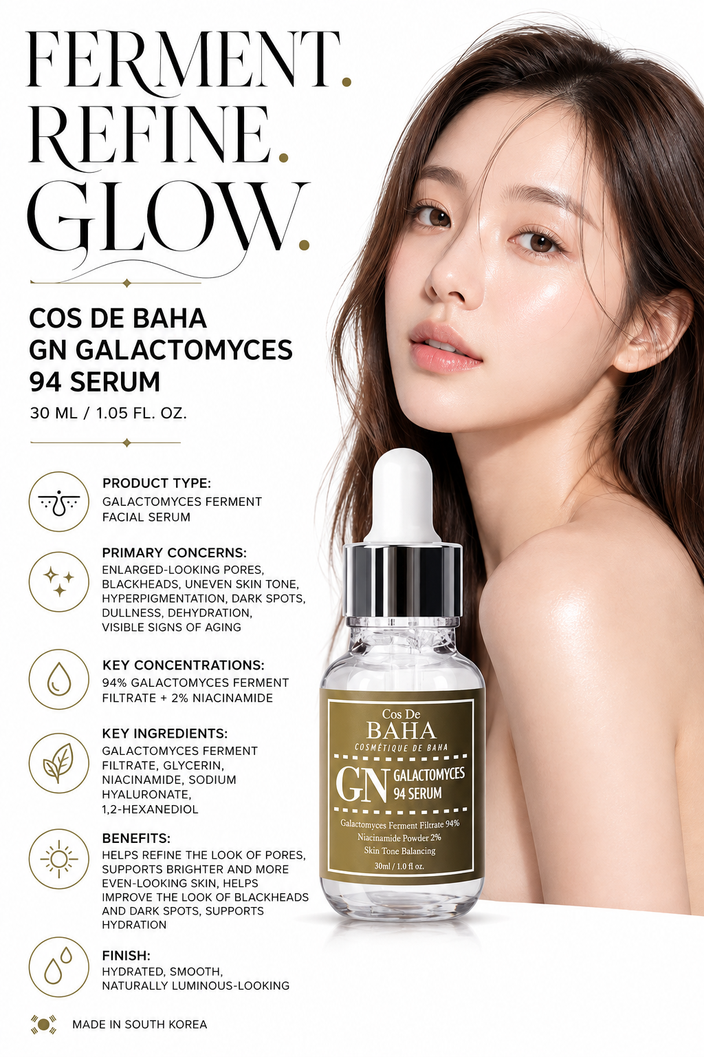 GN Galactomyces 94% Serum 30ml | COS DE BAHA