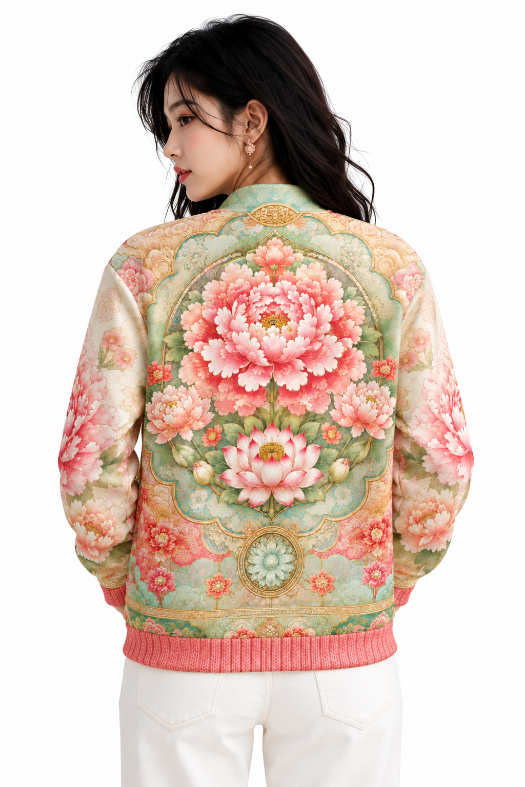 ULZZANG BELLA Joseon Hanbok Bomber Jacket - Elevate Your Style