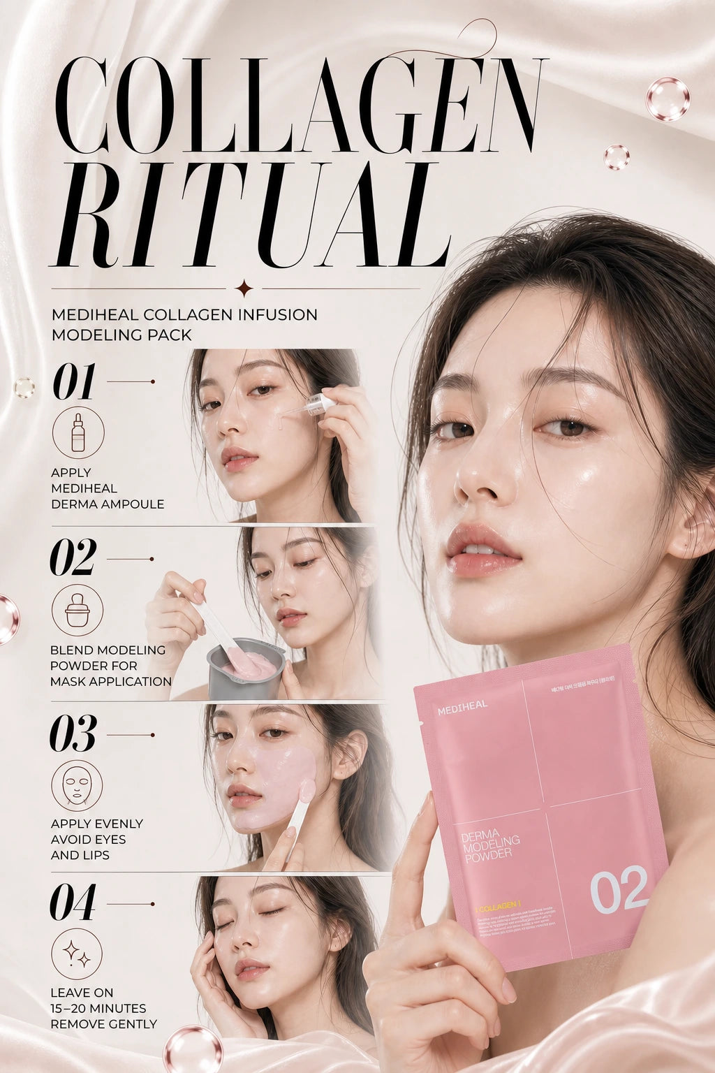 Collagen Infusion Firming Modeling Pack | MEDIHEAL | MEDIHEAL Collagen Infusion Modeling Pack - Couture Luxury Skincare