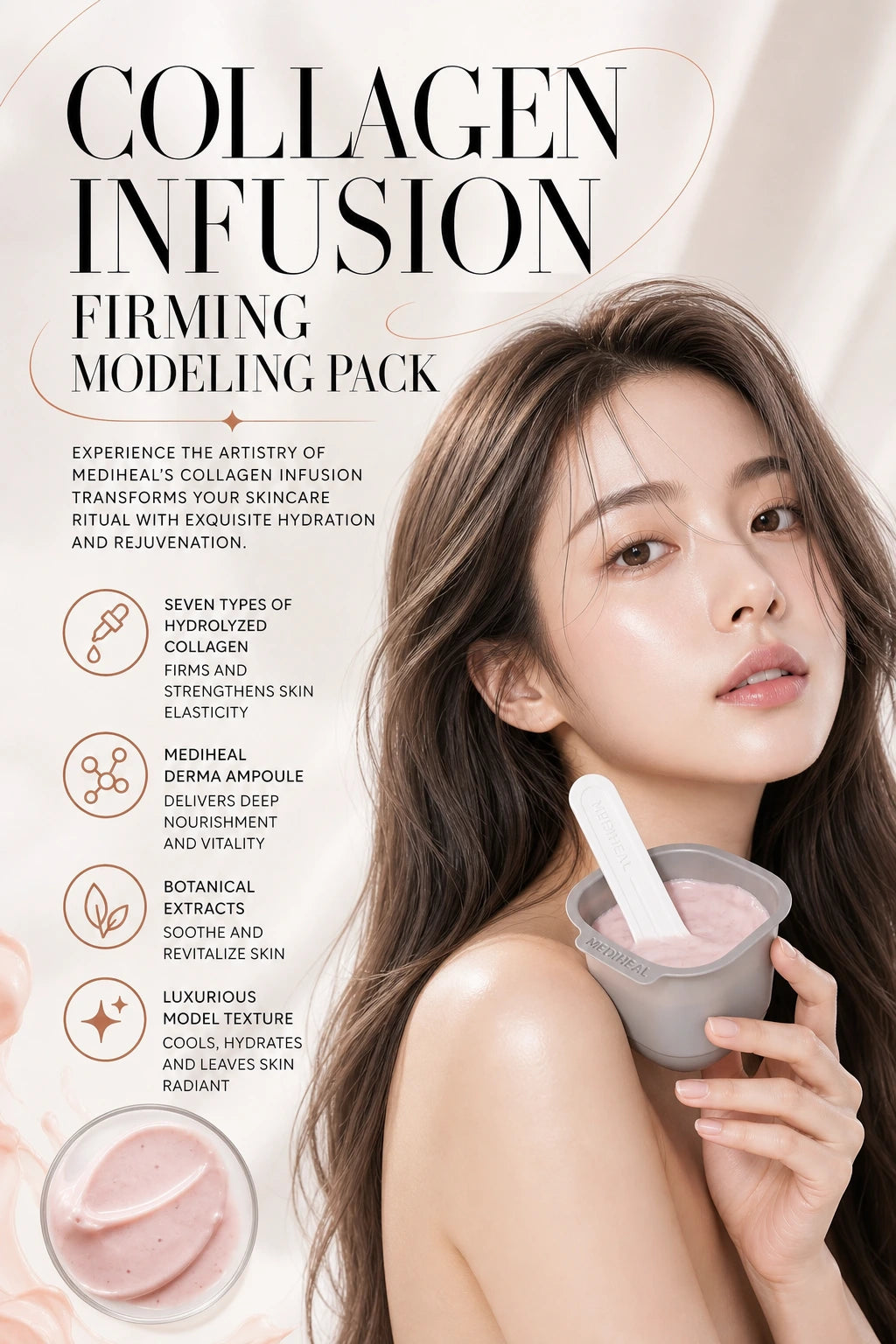 Collagen Infusion Firming Modeling Pack | MEDIHEAL | MEDIHEAL Collagen Infusion Modeling Pack - Couture Luxury Skincare