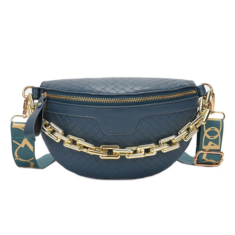 Luxury Women's Fanny Pack with Thick Chain Detail | ULZZANG BELLA