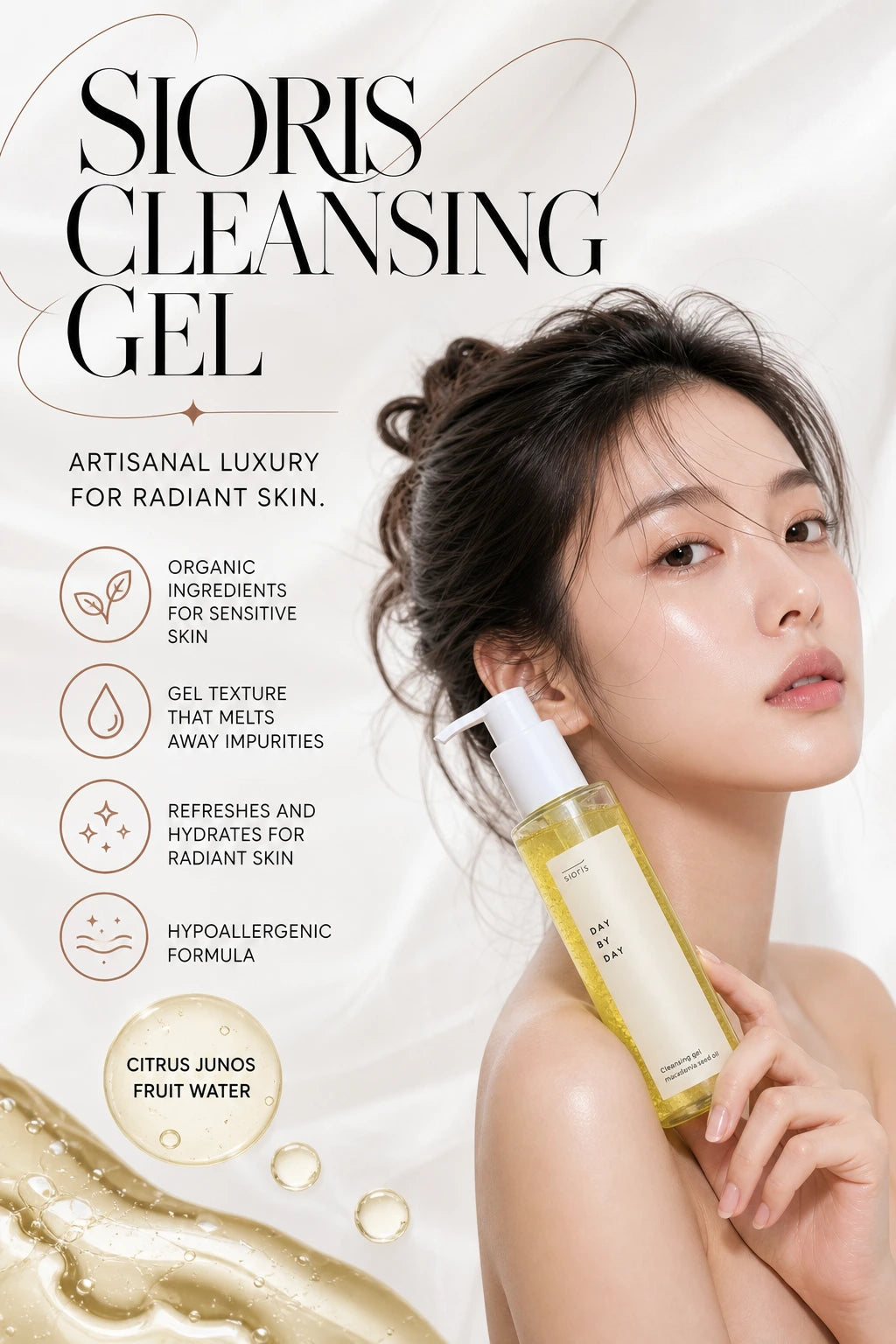 Day by day Cleansing Gel 150ml | SIORIS | SIORIS Cleansing Gel - Artisanal Luxury for Radiant Skin