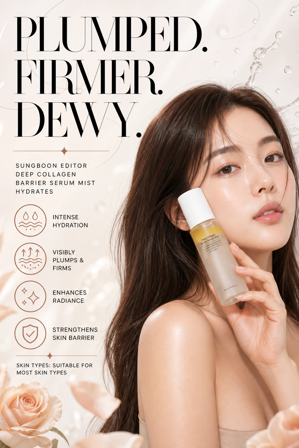 Deep Collagen Barrier Serum Mist 95ml | Sungboon Editor | Sungboon Editor Collagen Mist | Plump, Firm & Hydrate