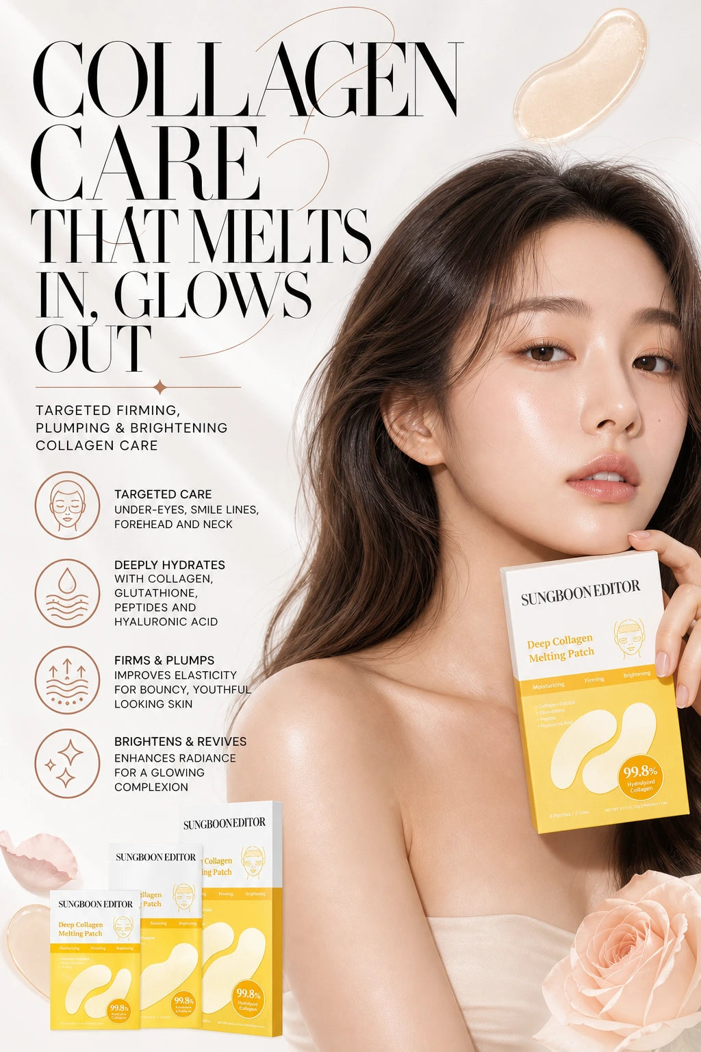 Deep Collagen Melting Patch 6pcs | Sungboon Editor | Sungboon Editor Collagen Melting Patches | Firm & Glow