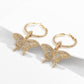 Exquisite Diamond Butterfly Fashion Earrings for Women | ULZZANG BELLA