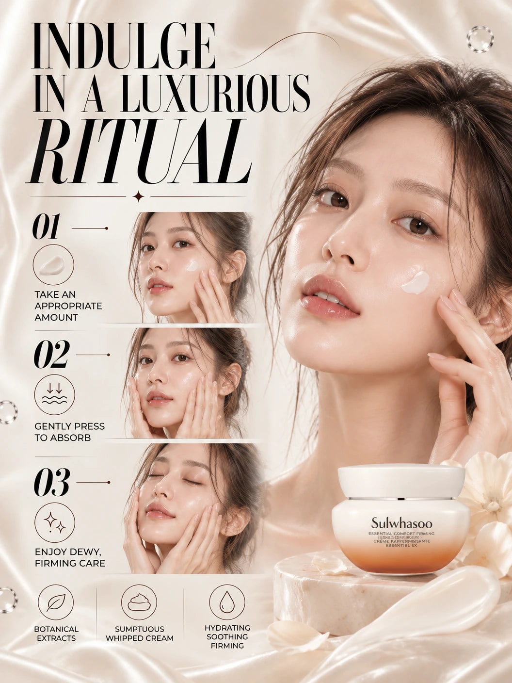 Essential Comfort Firming Cream for Luminous Youth | Sulwhasoo | Sulwhasoo Essential Comfort Firming Cream - Artisanal Luxury