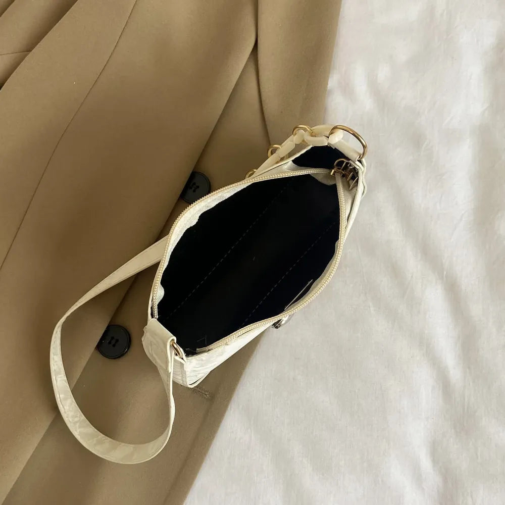 Elegantly Bowed PU Leather Crossbody Bag for the Modern Muse | ULZZANG BELLA