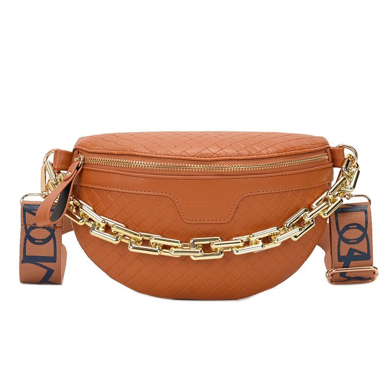 Luxury Women's Fanny Pack with Thick Chain Detail | ULZZANG BELLA