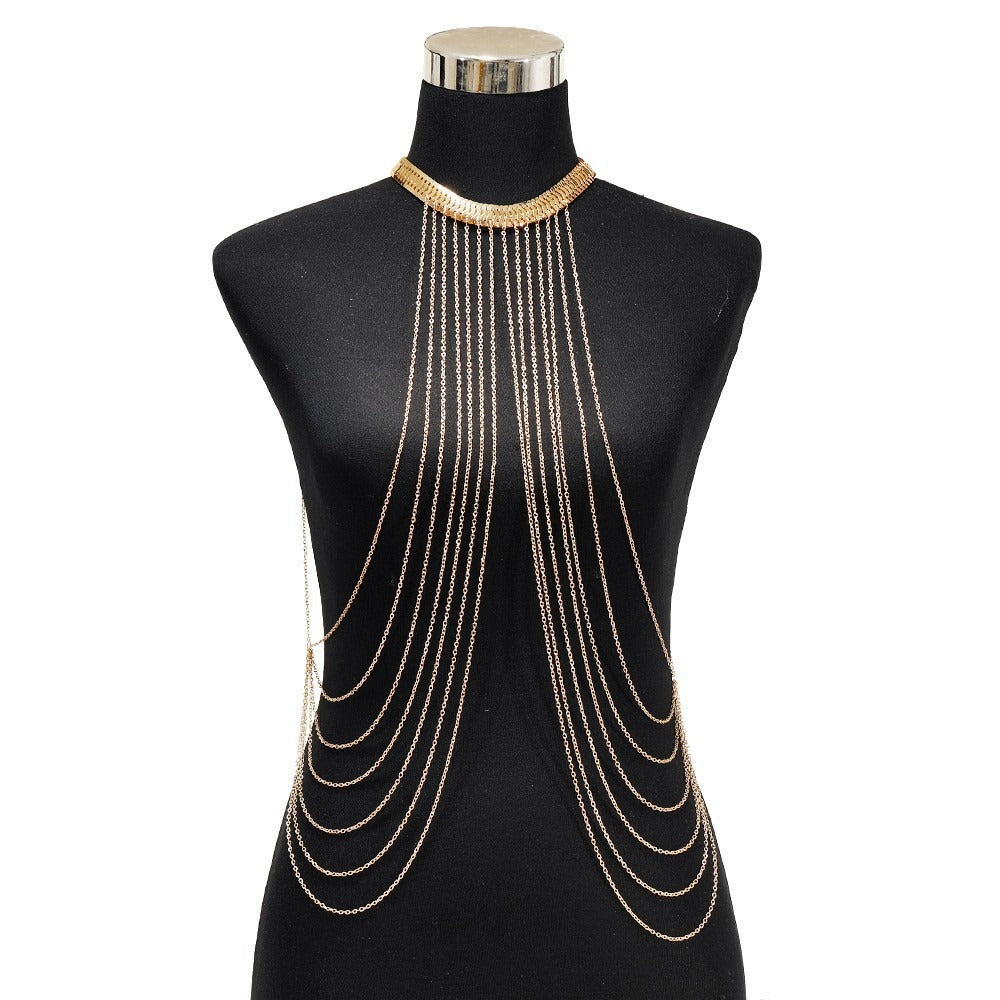 Exquisite Multi-Layered Snake Pattern Body Chain | ULZZANG BELLA