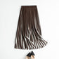 Luxurious Gradient Pleated Wool Skirt for Women | ULZZANG BELLA