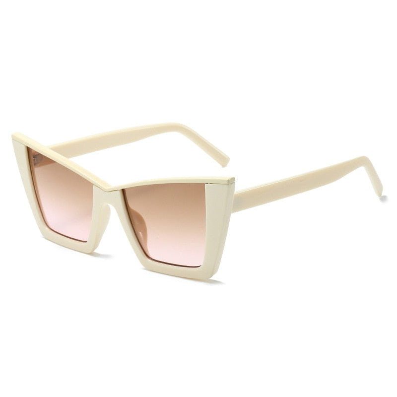 Elegant Designer Cat-Eye Vintage Sunglasses for Women | ULZZANG BELLA