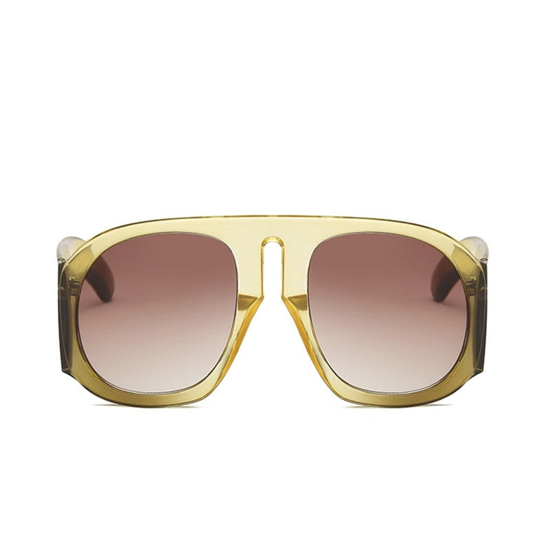 Luxury Oversized Wide Frame Retro Sunglasses for Women | ULZZANG BELLA