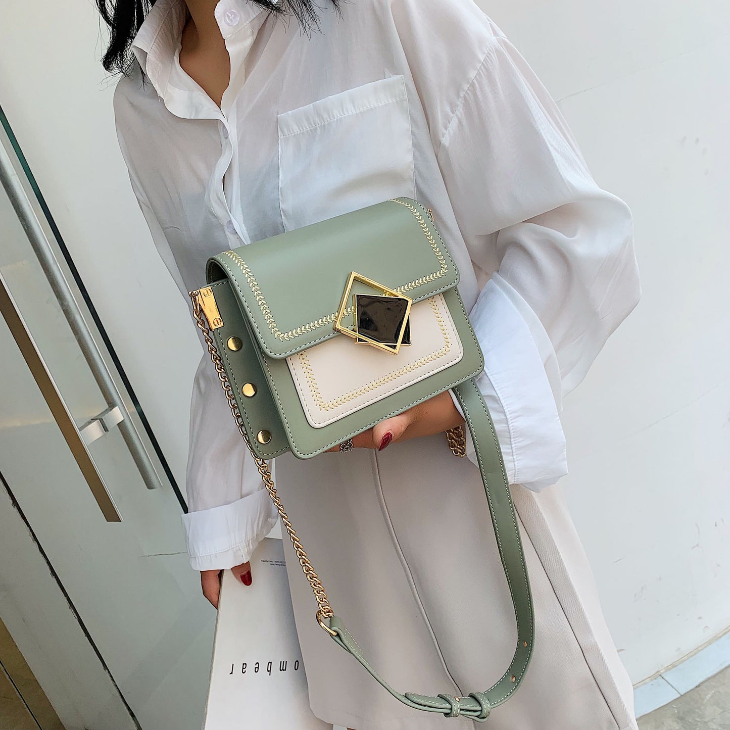 European Mini Bucket Shoulder Messenger Handbag | ULZZANG BELLA