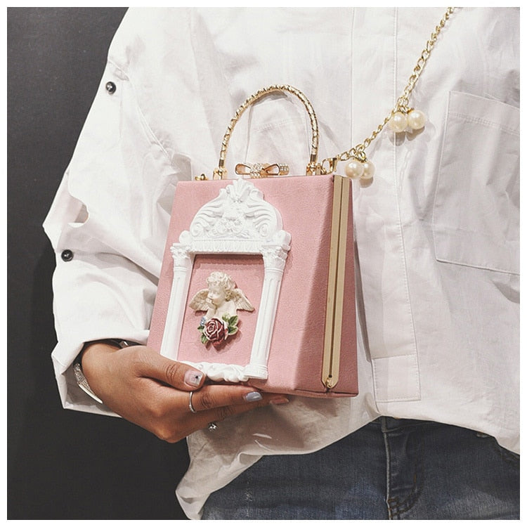 Luxury Divine Elegance Angel Crossbody Handbag for Women | ULZZANG BELLA