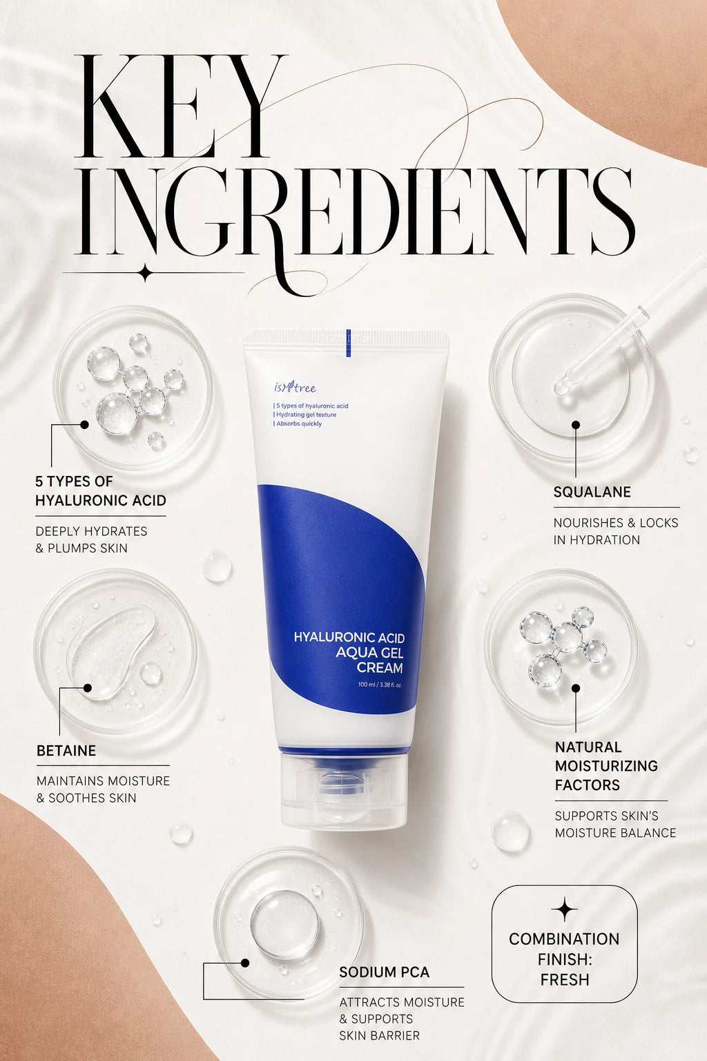Hyaluronic Acid Aqua Gel Cream 100ml | ISNTREE | ISNTREE Hyaluronic Acid Aqua Gel Cream – Couture Hydration