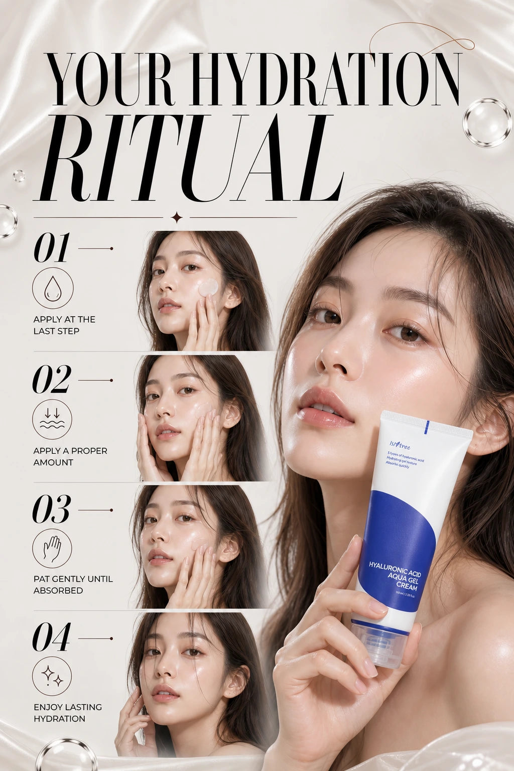 Hyaluronic Acid Aqua Gel Cream 100ml | ISNTREE | ISNTREE Hyaluronic Acid Aqua Gel Cream – Couture Hydration