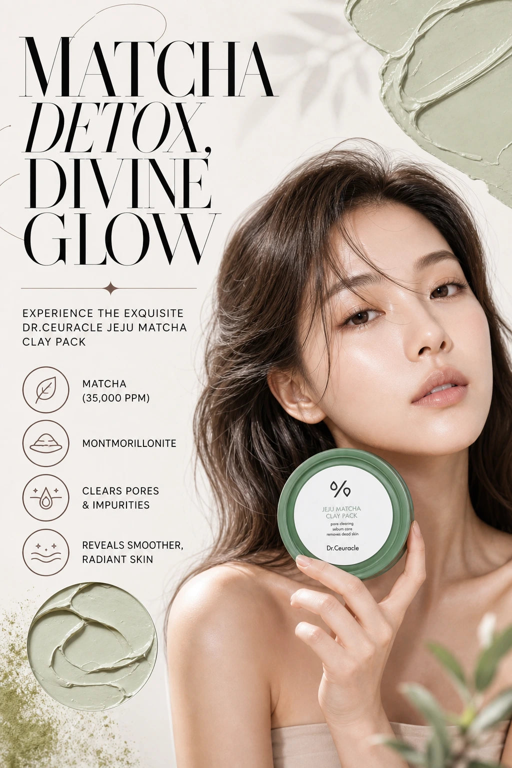 Jeju Matcha Clay Pack for Dull Skin Detox | Dr. Ceuracle | Dr. Ceuracle Jeju Matcha Clay Pack – Artisanal Skin Detox