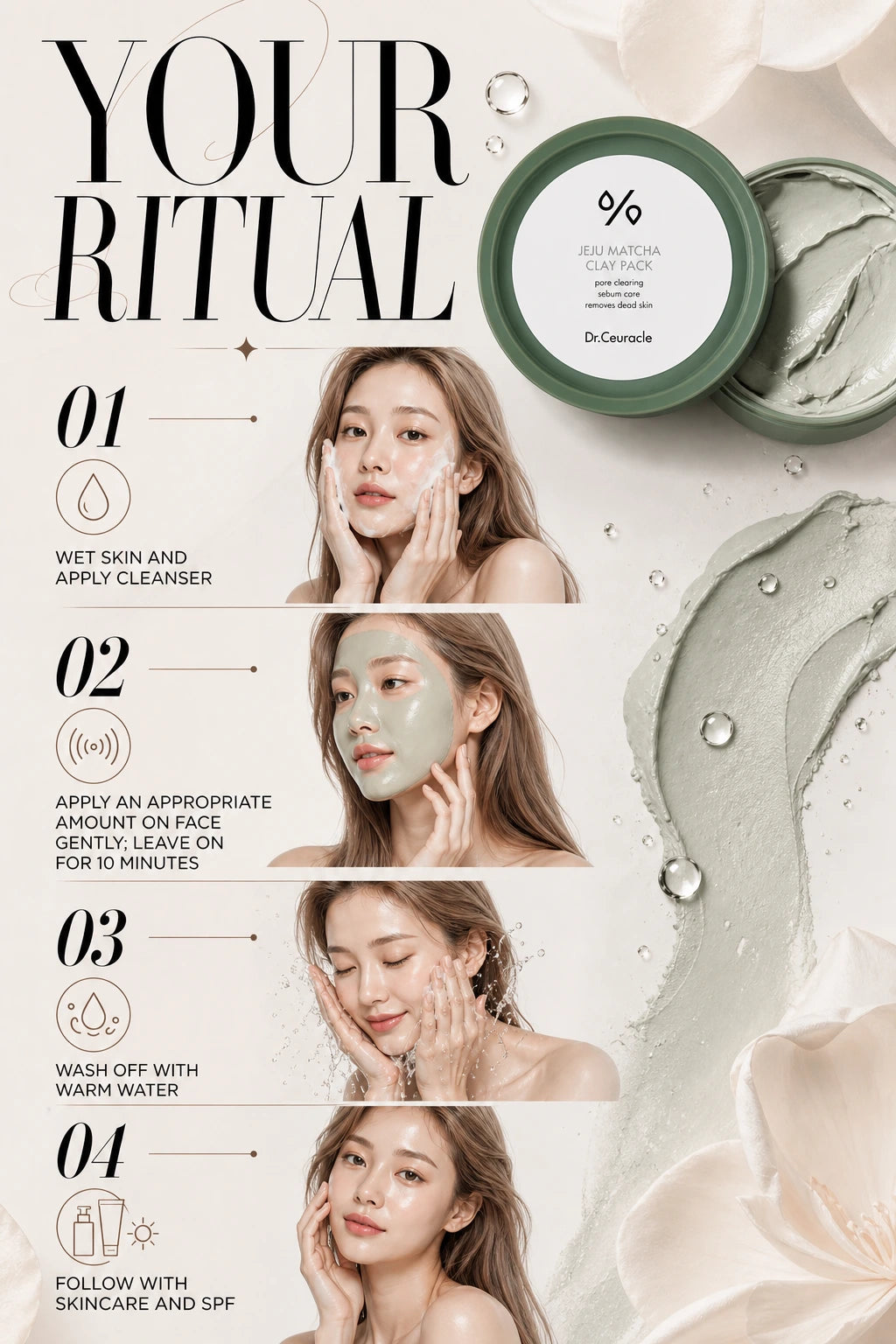 Jeju Matcha Clay Pack for Dull Skin Detox | Dr. Ceuracle | Dr. Ceuracle Jeju Matcha Clay Pack – Artisanal Skin Detox