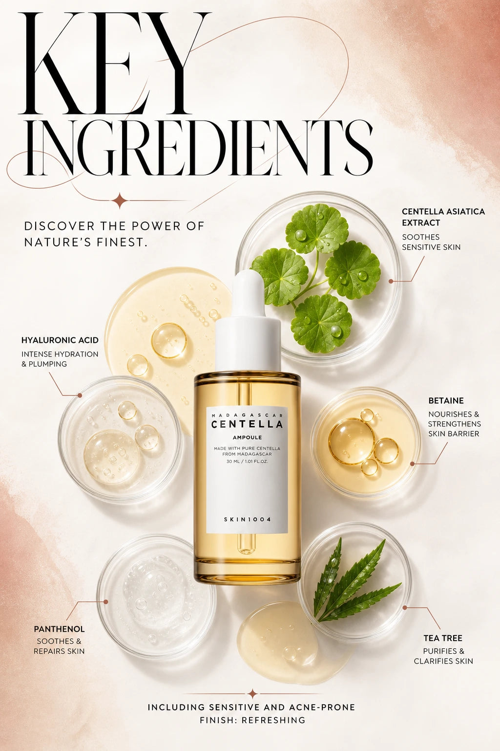 Madagascar Centella Ampoule - 3 Size | SKIN1004 | SKIN1004 Madagascar Centella Serum - Handcrafted Luxury Elixir
