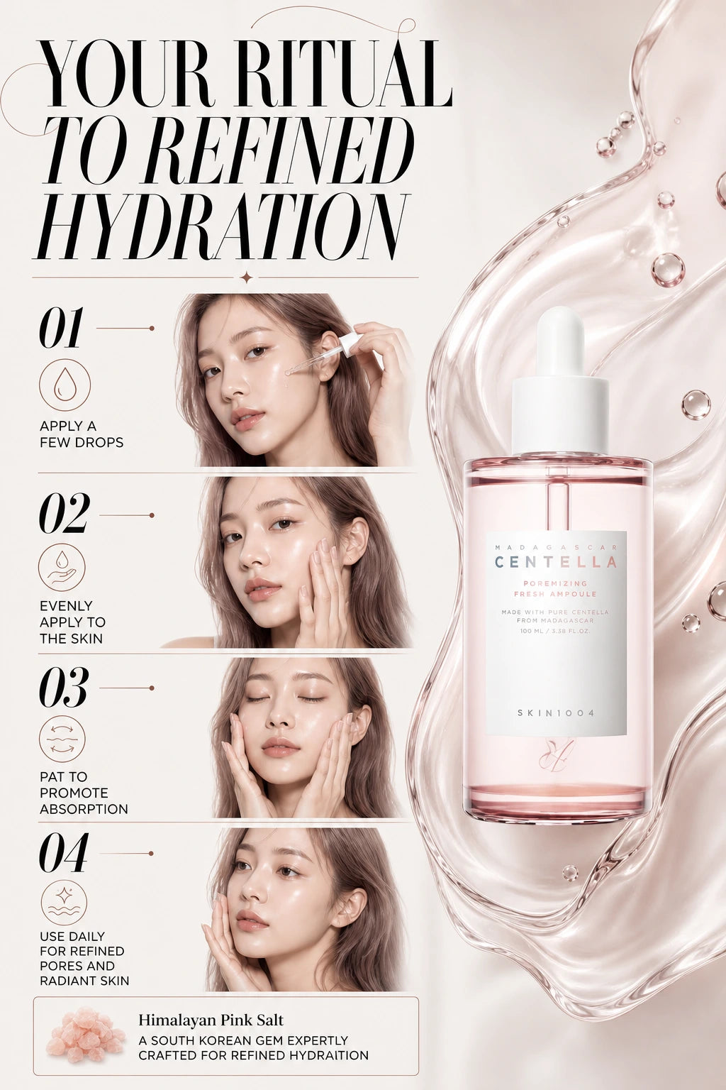 Madagascar Centella Poremizing Fresh Ampoule 100ml | SKIN1004 | SKIN1004 Centella Poremizing Serum - Artisanal Luxury Hydration