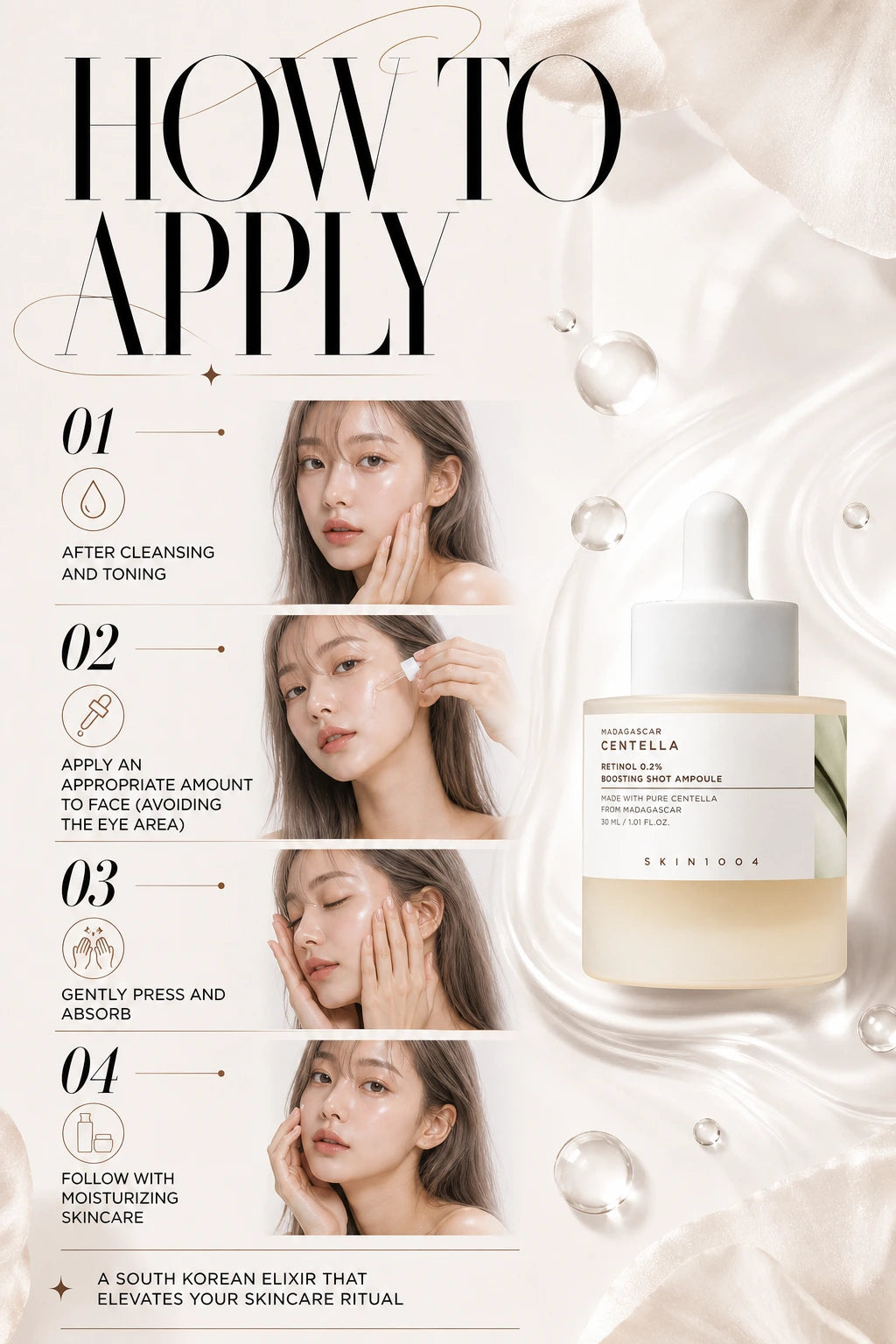 Madagascar Centella Retinol 0.2 Boosting Shot Ampoule 30ml | SKIN1004 | SKIN1004 Madagascar Retinol Serum - Couture Luxury Amplifier
