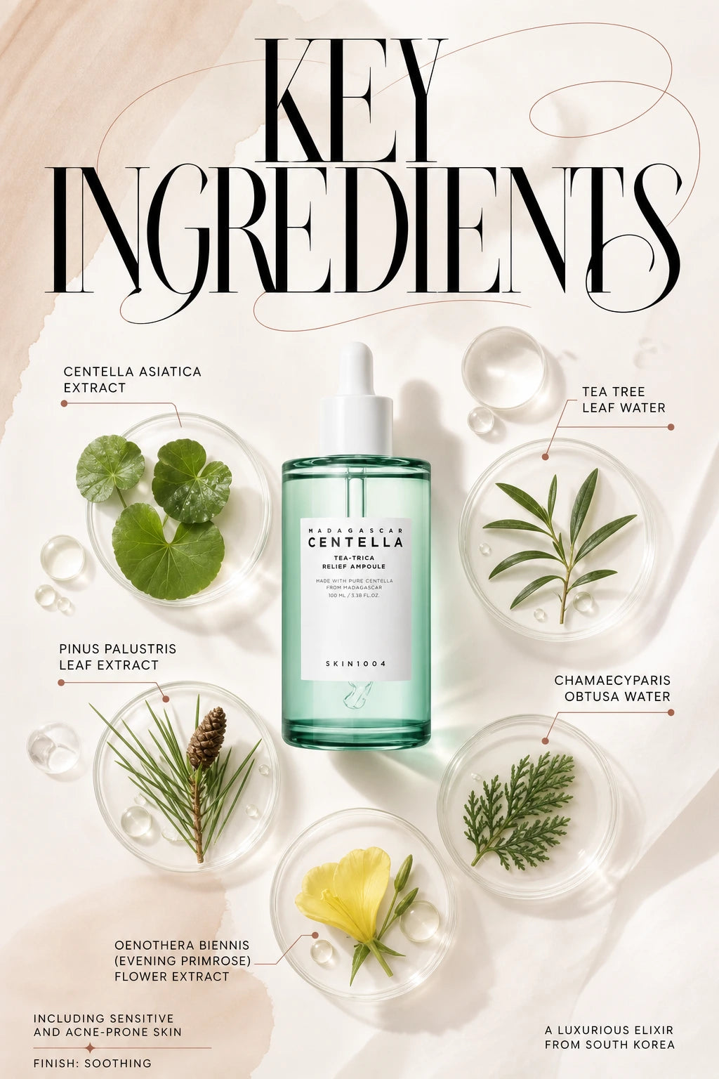 Madagascar Centella Tea-Trica Relief Ampoule 100ml | SKIN1004 | SKIN1004 Madagascar Centella Ampoule - Artisanal Luxe Serum