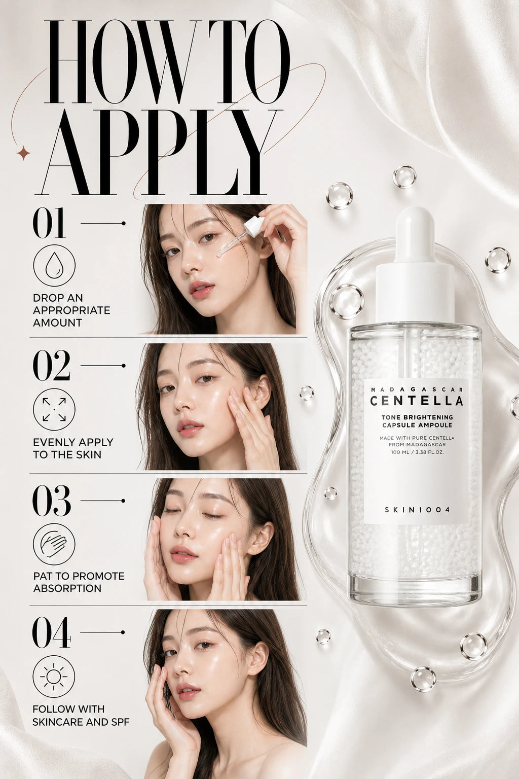 Madagascar Centella Tone Brightening Capsule Ampoule - 3 Size | SKIN1004 | SKIN1004 Madagascar Centella Ampoule - Couture Radiance Serum