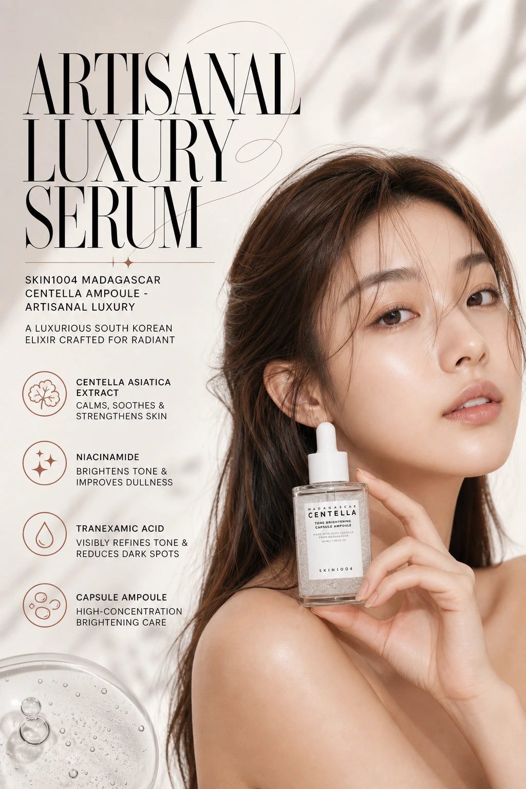 Madagascar Centella Tone Brightening Capsule Ampoule 50ml | SKIN1004 | SKIN1004 Madagascar Centella Ampoule - Artisanal Luxury Serum