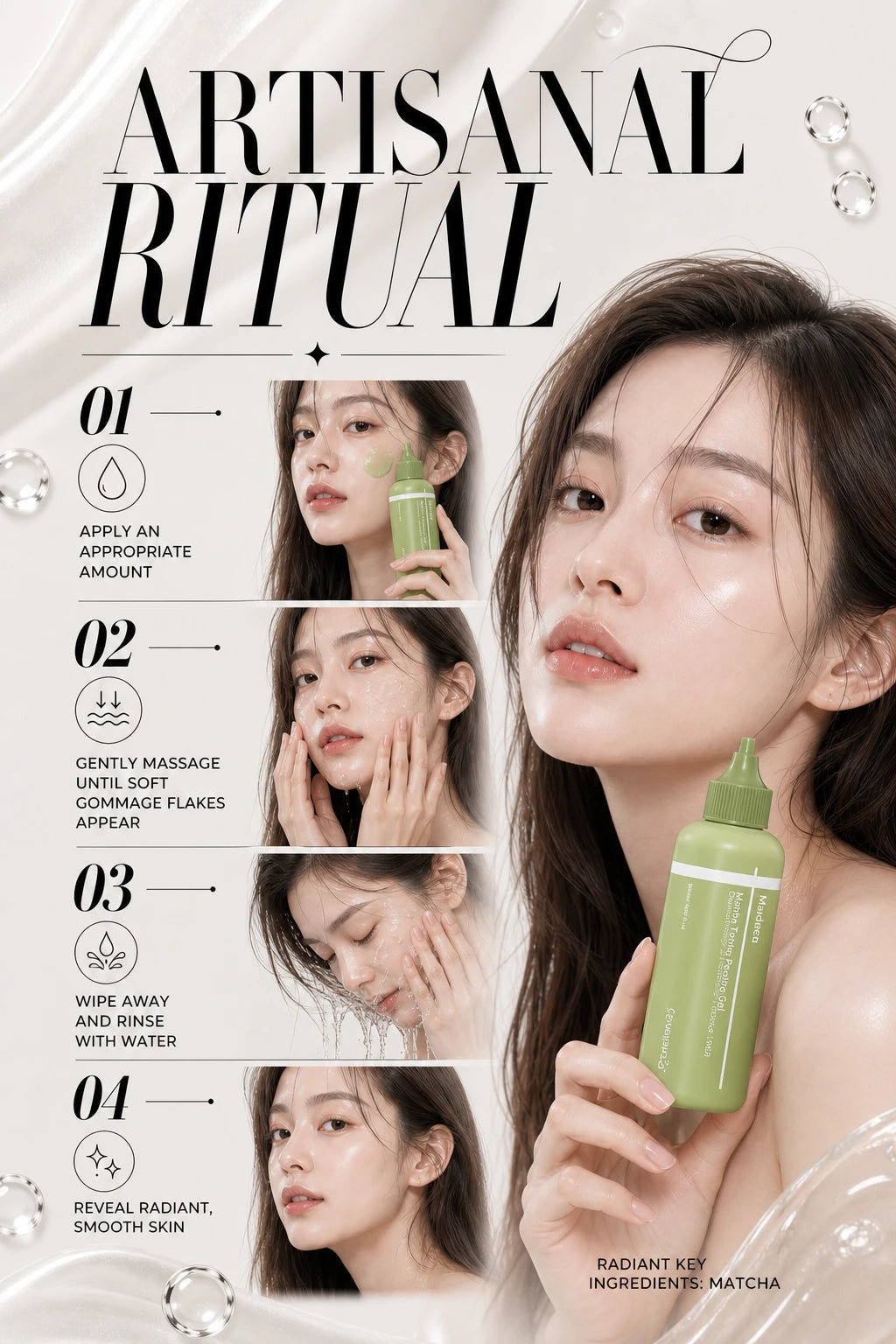Madeca Matcha Toning Peeling Gel 150ml | Centellian24 | Centellian24 Madeca Matcha Peeling Gel - Artisanal Luxury Skin Care