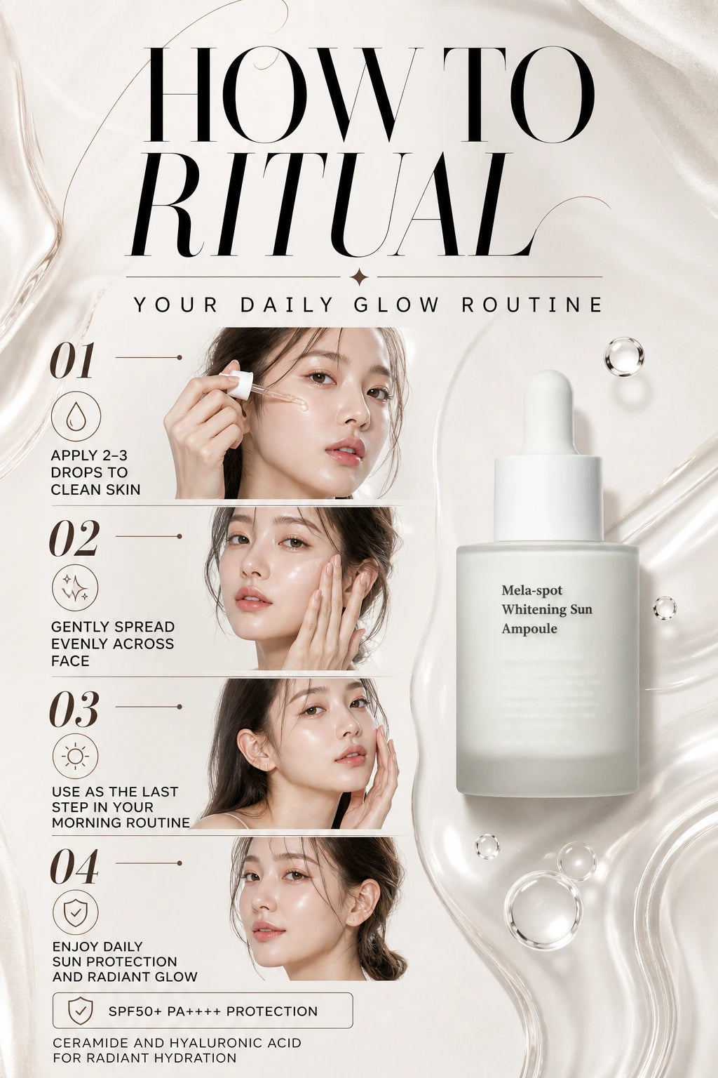 Mela-spot Whitening Sun Ampoule 40ml | Sungboon Editor | Sungboon Editor Couture Whitening Sun Ampoule SPF50+
