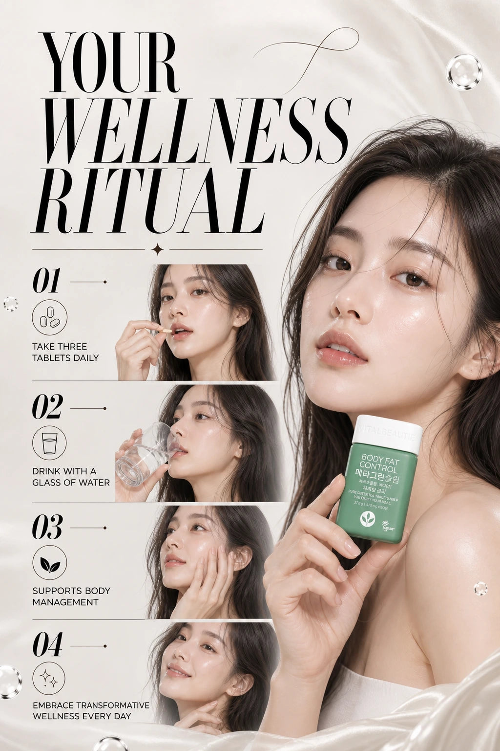 Meta Green Slim Wellness Tablets | Vital Beautie | Vital Beautie Meta Green Slim Tablets - Artisanal Wellness Indulgence