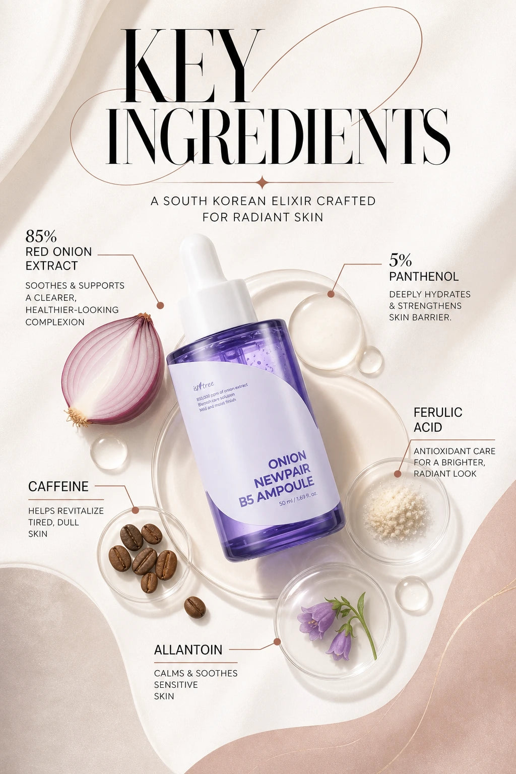 Onion Newpair B5 Ampoule 50ml | ISNTREE | ISNTREE Onion Newpair B5 Ampoule - Artisan Luxury Serum