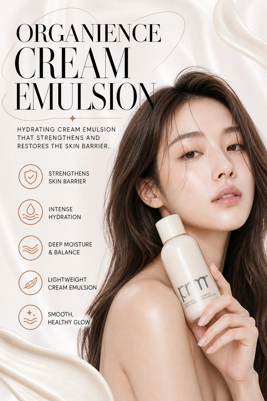 Organience Barrier Repair Hydration Cream Emulsion 160ml | Primera | Primera Organience Cream Emulsion – Barrier Moisturizer