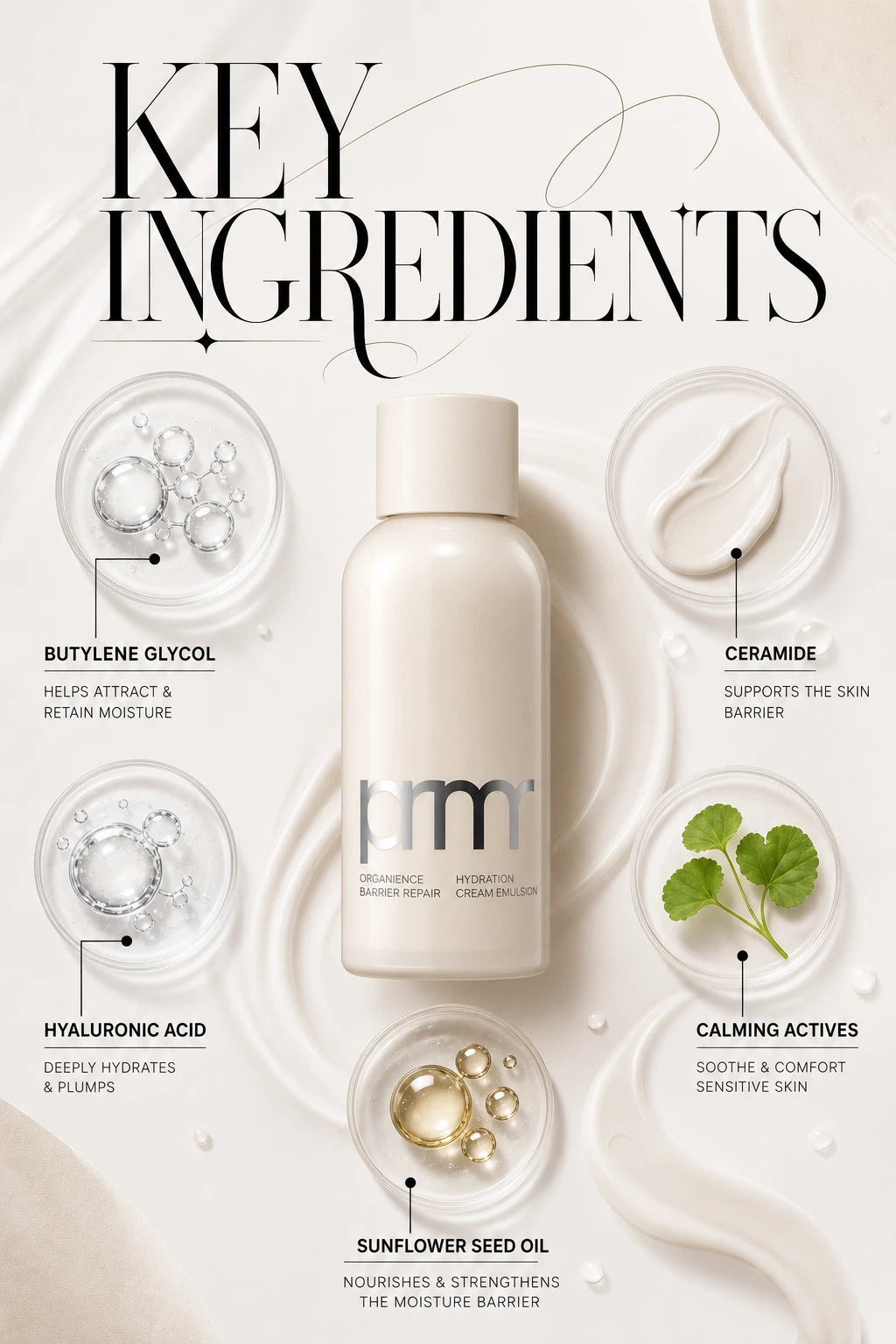 Organience Barrier Repair Hydration Cream Emulsion 160ml | Primera | Primera Organience Cream Emulsion – Barrier Moisturizer