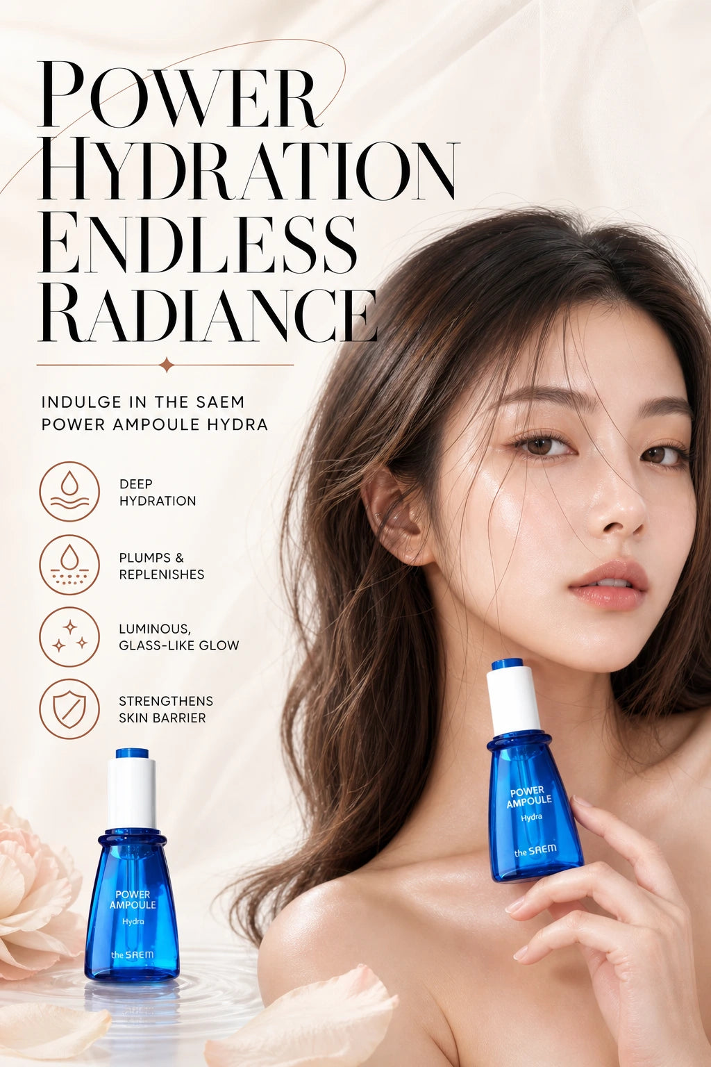 Power Ampoule Hydra 35ml | theSAEM | theSAEM Power Ampoule Hydra – Luxe Hydrating Serum