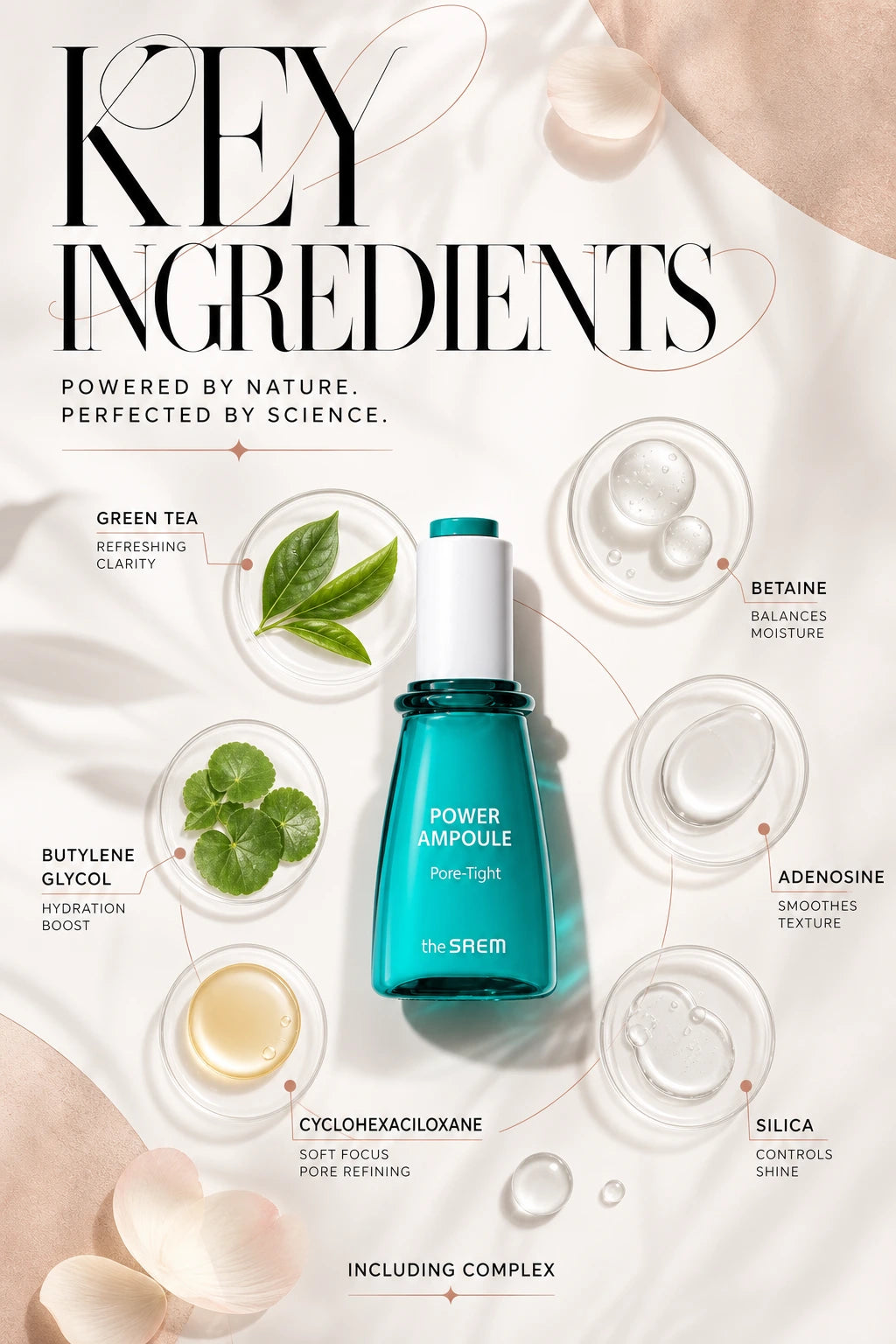 Power Ampoule Pore Tight 35ml | theSAEM | theSAEM Power Ampoule Pore Tight – Artisanal Serum Excellence