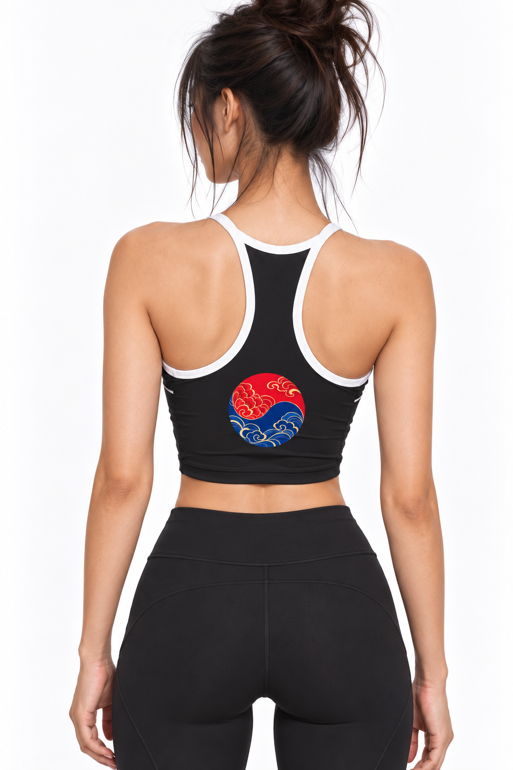 ULZZANG BELLA Cropped Yoga Tank Top for Effortless Elegance