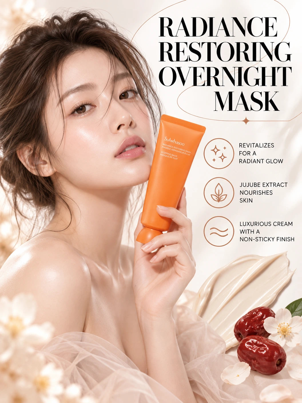 Radiance Restoring Overnight Vitalizing Mask | Sulwhasoo | Sulwhasoo Radiance Restoring Overnight Mask - Artisanal Cream