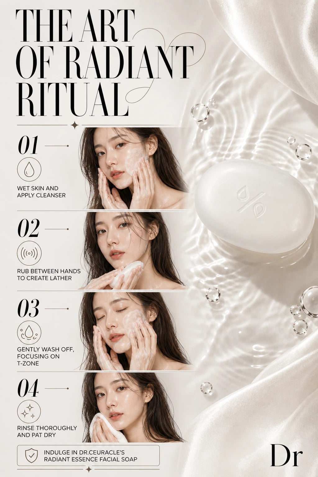Radiant Essence Facial Soap with AHA+BHA | Dr. Ceuracle | Dr. Ceuracle Radiant Essence Facial Soap - Artisanal Luxury Cleanser