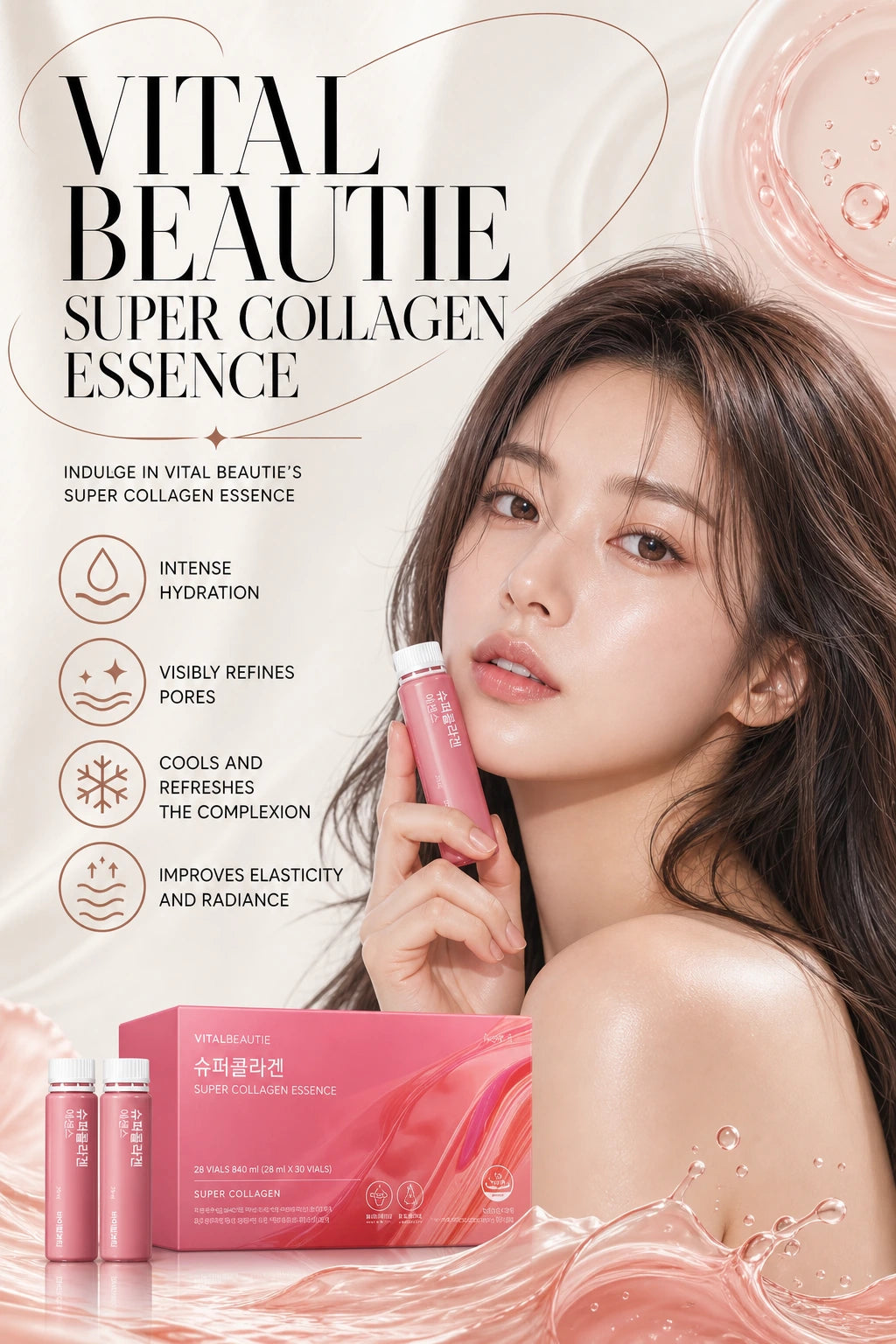 Radiant Renewal Super Collagen Essence | Vital Beautie | Vital Beautie Super Collagen Essence – Luxurious Radiance Serum