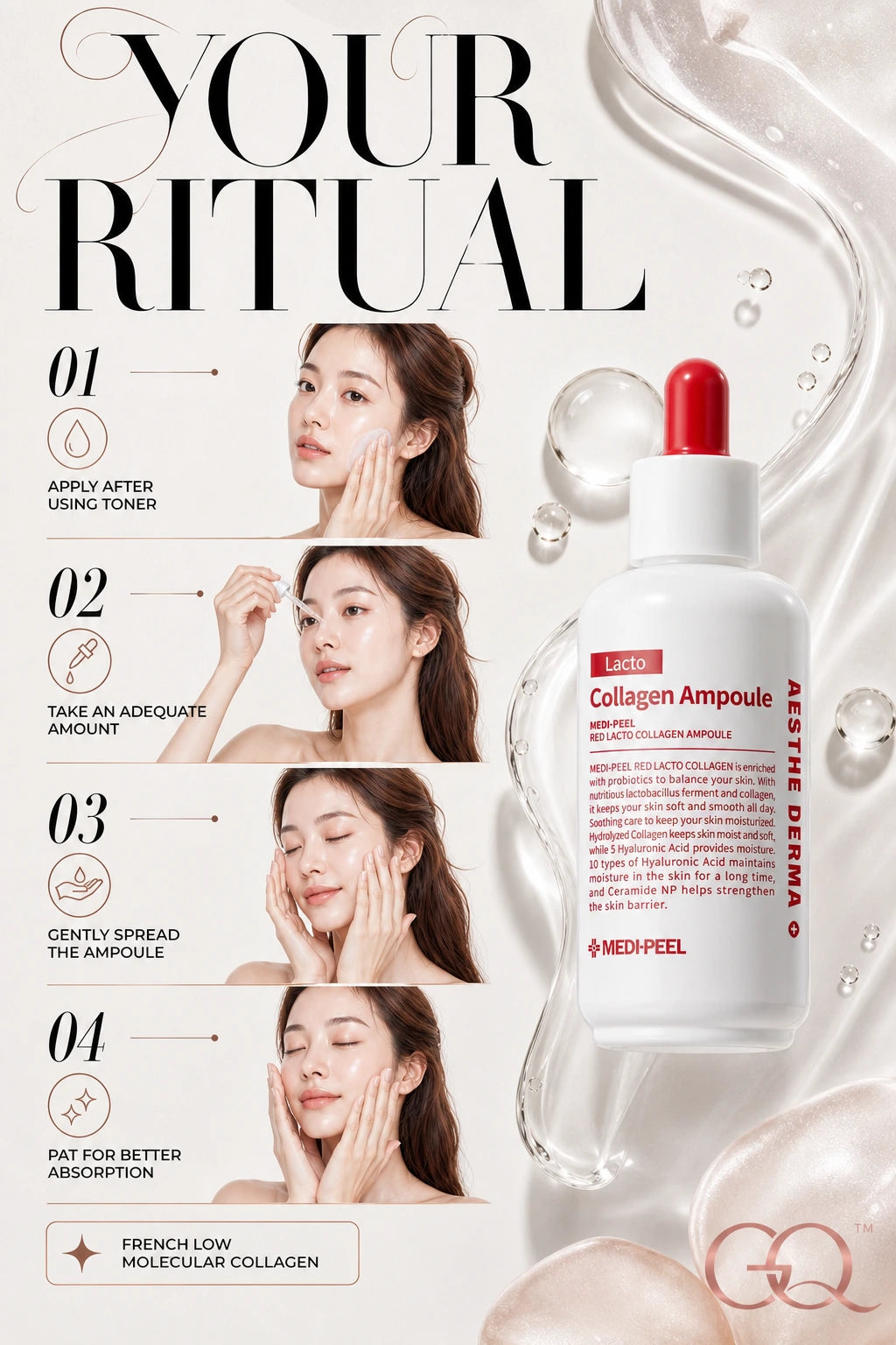 Red Lacto Collagen Ampoule 50ml | MEDI-PEEL | MEDI-PEEL Red Lacto Collagen Serum - Artisanal Luxury Hydration