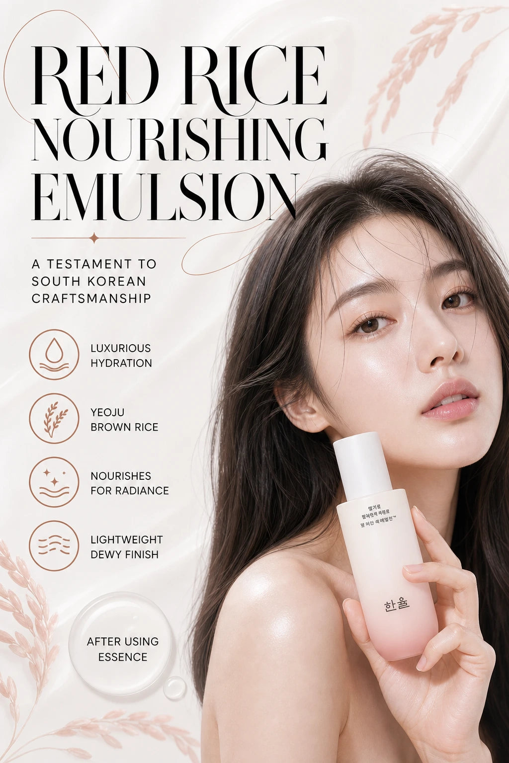 Red Rice Nourishing Emulsion for Youthful Glow | HANYUL | HANYUL Red Rice Emulsion - Artisanal Luxury Hydration