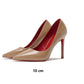 Luxury Red Lacquer Leather High Heel Pumps for Women | ULZZANG BELLA