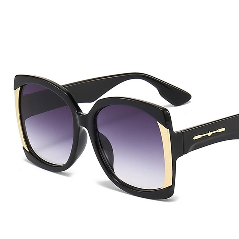 Retro Vintage Oversized Square Sunglasses for Women | ULZZANG BELLA