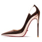Stunning Red Lacquer Leather High Heel Pumps for Women | ULZZANG BELLA