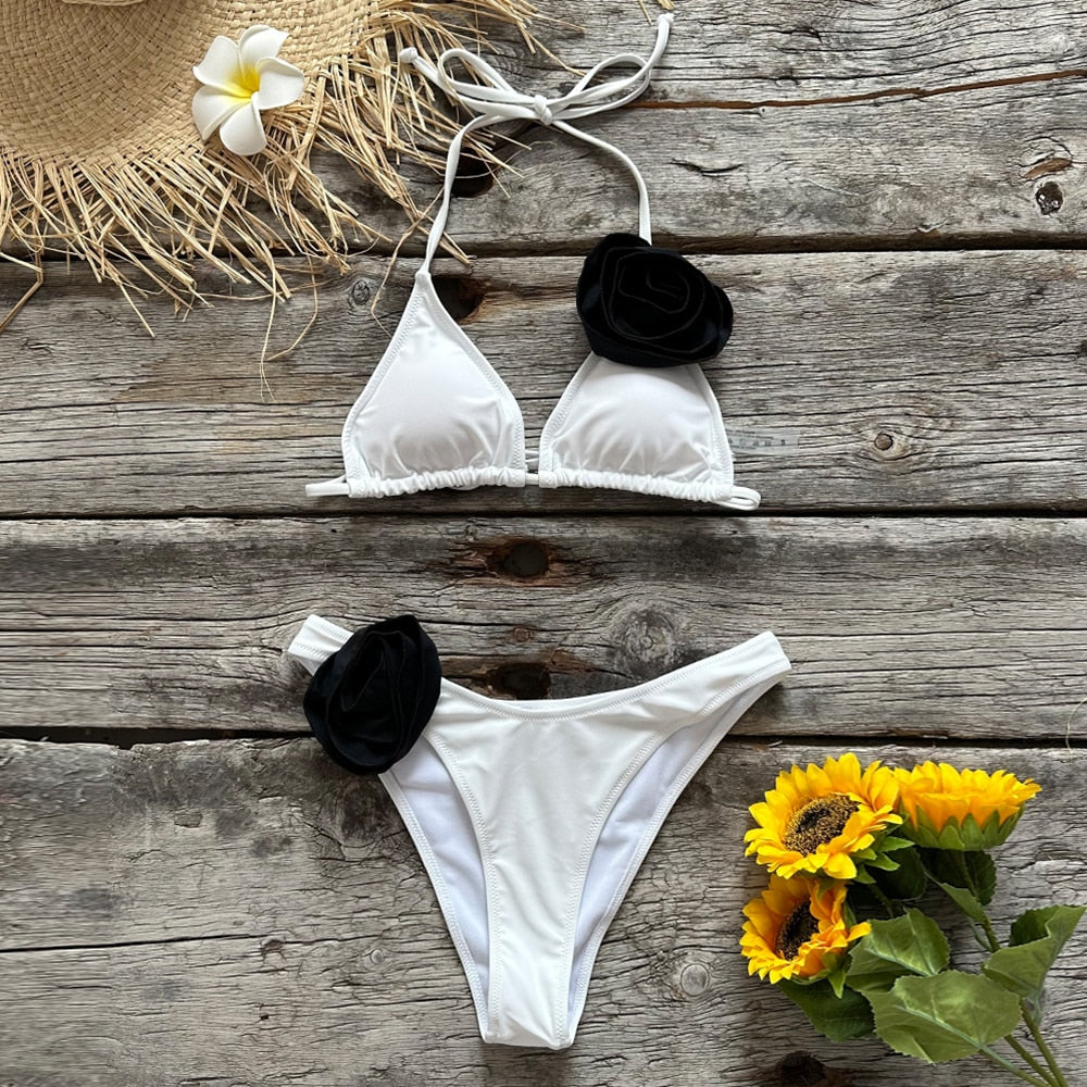 Stunning Floral Seductive Brazilian Bikini Set for Women | ULZZANG BELLA