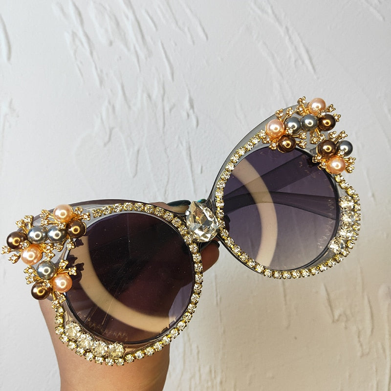 Sparkling Diamond Bling Butterfly Sunglasses for Women | ULZZANG BELLA